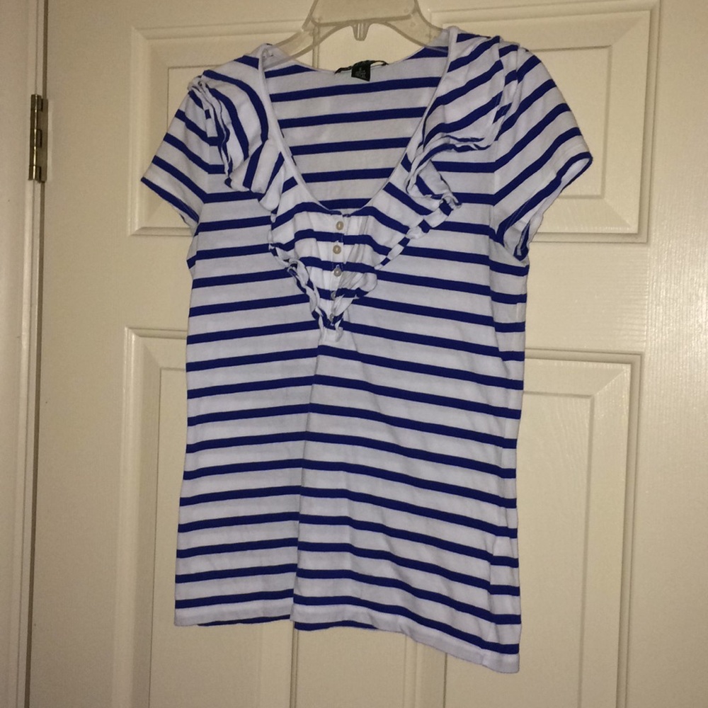 Lauren Ralph Lauren Ruffled Top Size Small
